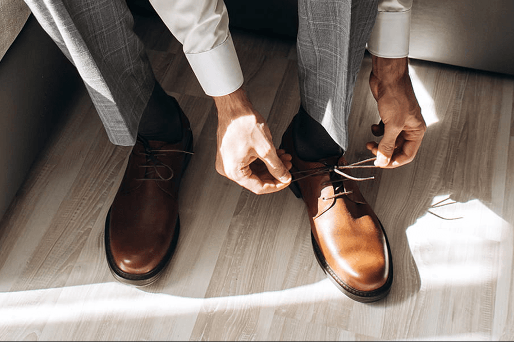 Grey suit, brown shoes - are they still a menswear match?